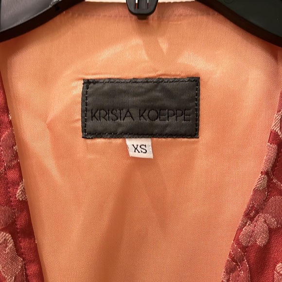 Floral Red Vest - Picture 3 of 4